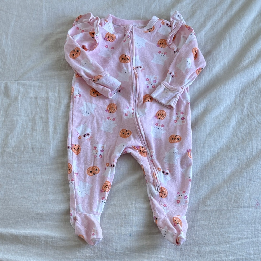 Old Navy Pink Halloween Kids Footie
